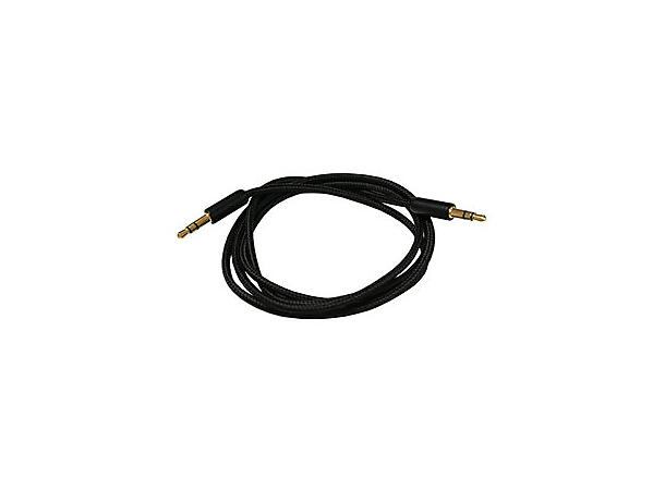 Tech CONNECT 3,5mm AUX kabel 1 meter, sort utførelse
